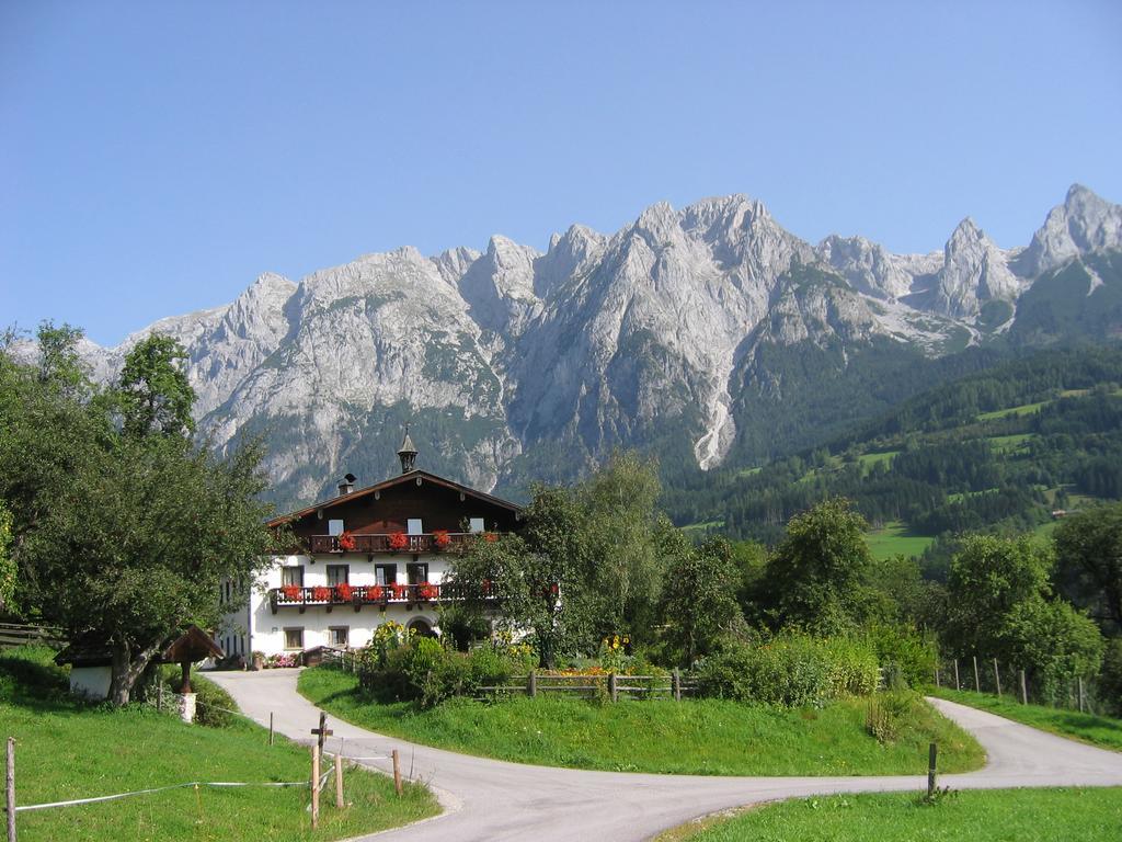 Bio-Bauernhof Rettenbachgut Werfen Bagian luar foto